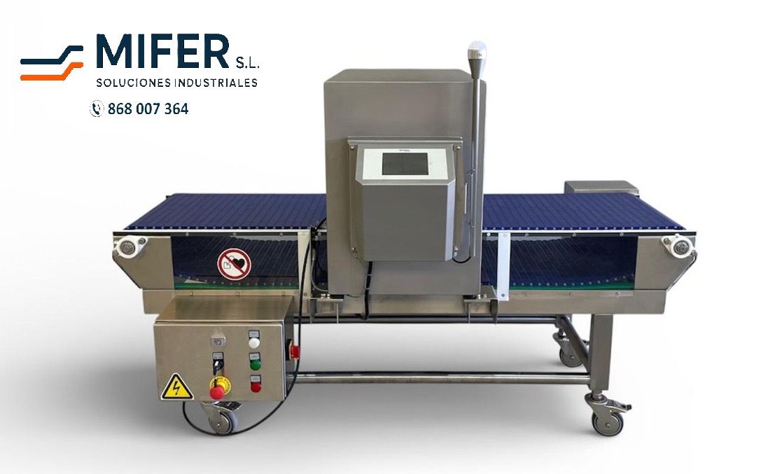 Detector de contaminantes en línea de producción